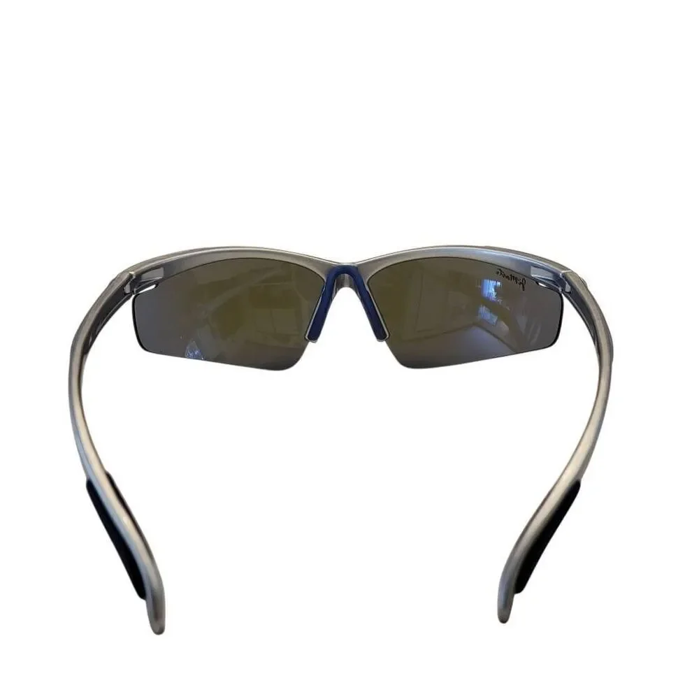 JiMarti Polarized Sunglasses Silver Blue Golf Fishing Cycling Unbreakable Frame